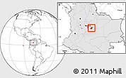 Blank Location Map of Medina, highlighted country