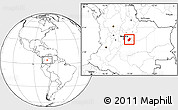 Blank Location Map of Medina