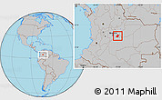Gray Location Map of Medina