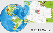Physical Location Map of Medina, highlighted country, highlighted parent region