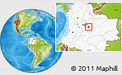 Physical Location Map of Medina, highlighted country