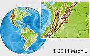 Physical Location Map of Medina, highlighted parent region