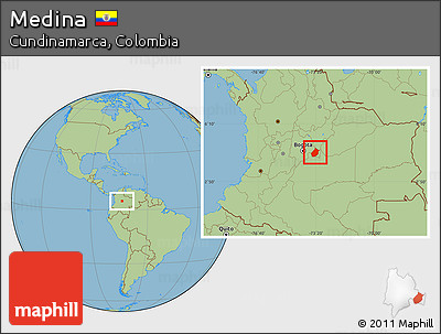 Savanna Style Location Map of Medina