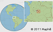 Savanna Style Location Map of Medina
