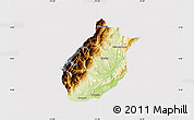 Physical Map of Medina, cropped outside
