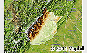 Physical Map of Medina, satellite outside