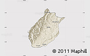 Shaded Relief Map of Medina, cropped outside