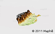 Physical Panoramic Map of Medina, cropped outside