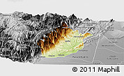 Physical Panoramic Map of Medina, desaturated