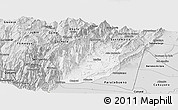 Silver Style Panoramic Map of Medina