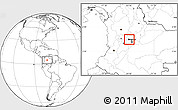 Blank Location Map of Sasaima