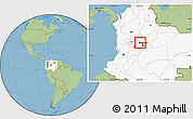 Savanna Style Location Map of Sasaima, highlighted country