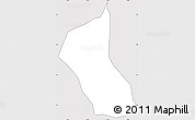 Silver Style Simple Map of Sasaima, cropped outside
