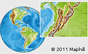 Physical Location Map of Tocaima