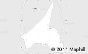 Silver Style Simple Map of Tocaima