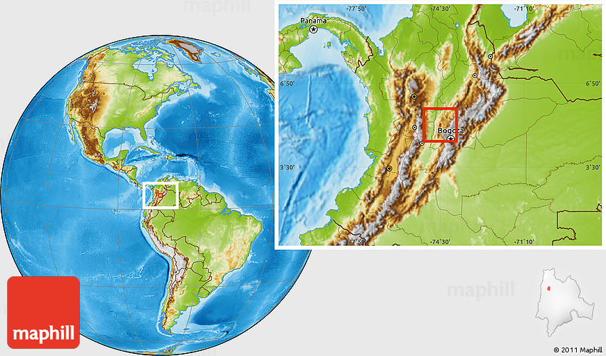 Physical Location Map of Utica