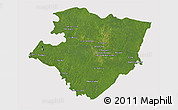 Satellite 3D Map of Miraflores, cropped outside