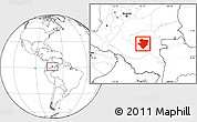 Blank Location Map of Miraflores