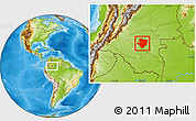 Physical Location Map of Miraflores