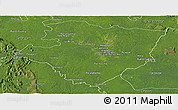 Satellite Panoramic Map of Miraflores