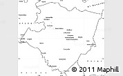 Blank Simple Map of Miraflores