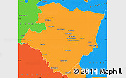 Political Simple Map of Miraflores