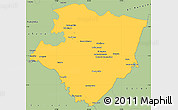 Savanna Style Simple Map of Miraflores