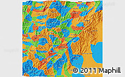 Political 3D Map of Huila