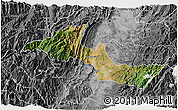 Satellite 3D Map of Neiva, desaturated