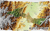 Satellite 3D Map of Neiva, physical outside