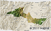 Satellite 3D Map of Neiva, shaded relief outside