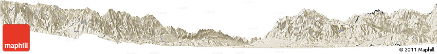 Shaded Relief Horizon Map of Neiva