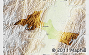 Physical Map of Neiva, lighten
