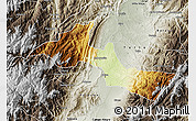 Physical Map of Neiva, semi-desaturated