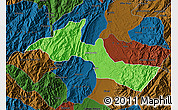 Political Map of Neiva, darken