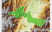 Political Map of Neiva, physical outside