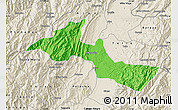Political Map of Neiva, shaded relief outside