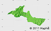 Political Map of Neiva, single color outside