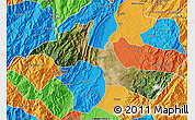 Satellite Map of Neiva, political outside