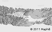Gray Panoramic Map of Neiva