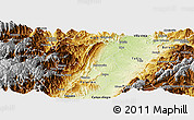 Physical Panoramic Map of Neiva