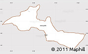 Classic Style Simple Map of Neiva, cropped outside