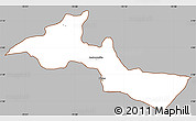 Gray Simple Map of Neiva, cropped outside