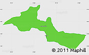 Political Simple Map of Neiva, single color outside