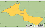Savanna Style Simple Map of Neiva, cropped outside
