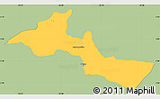 Savanna Style Simple Map of Neiva, single color outside