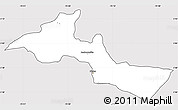 Silver Style Simple Map of Neiva, cropped outside