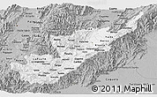 Gray Panoramic Map of Huila