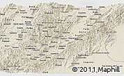 Shaded Relief Panoramic Map of Huila