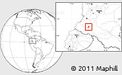 Blank Location Map of Pitalito